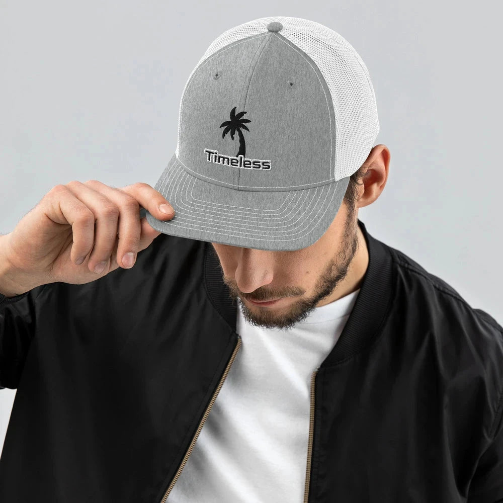 Two Tone Embroidered Trucker Cap