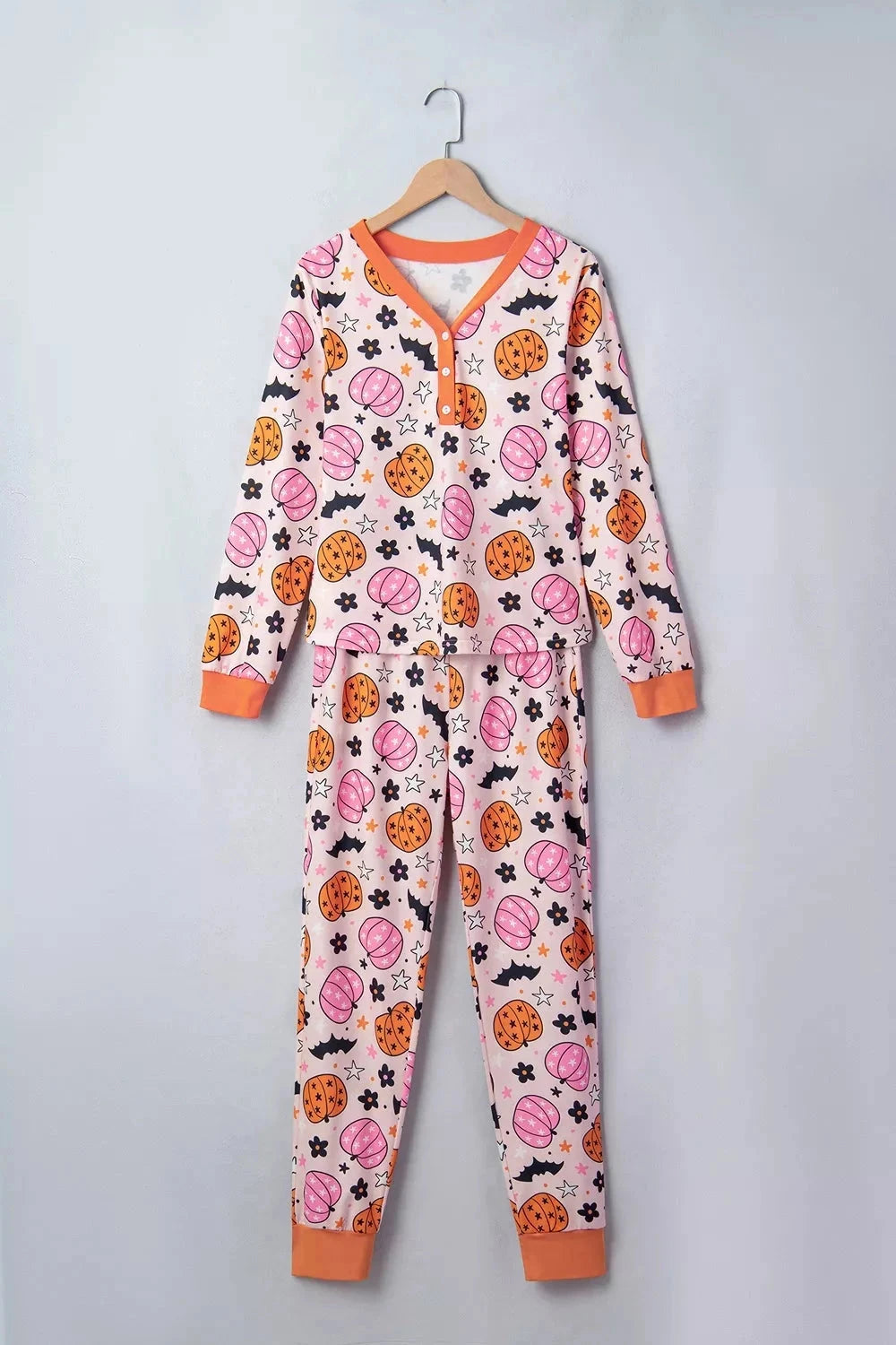 Pumpkin Print Lounge Set