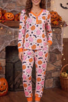 Pumpkin Print Lounge Set