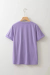 Spooky Sequin Letter Cotton T Shirt