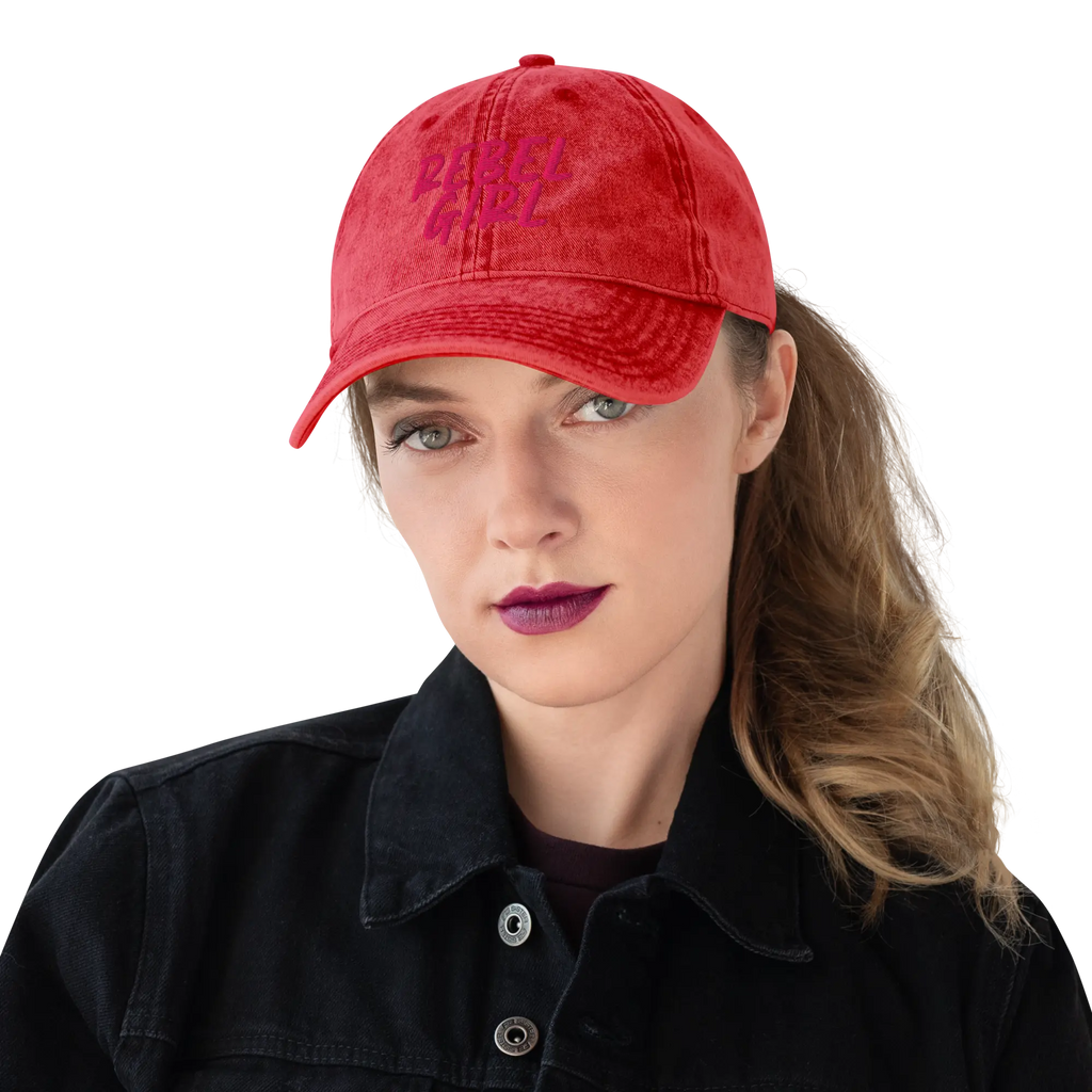 Vintage Cap REBEL GIRL Vintage Cotton Twill Cap